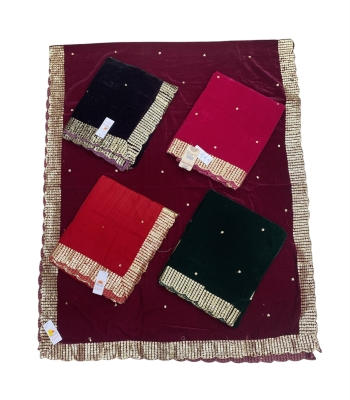 Velvet border dupatta